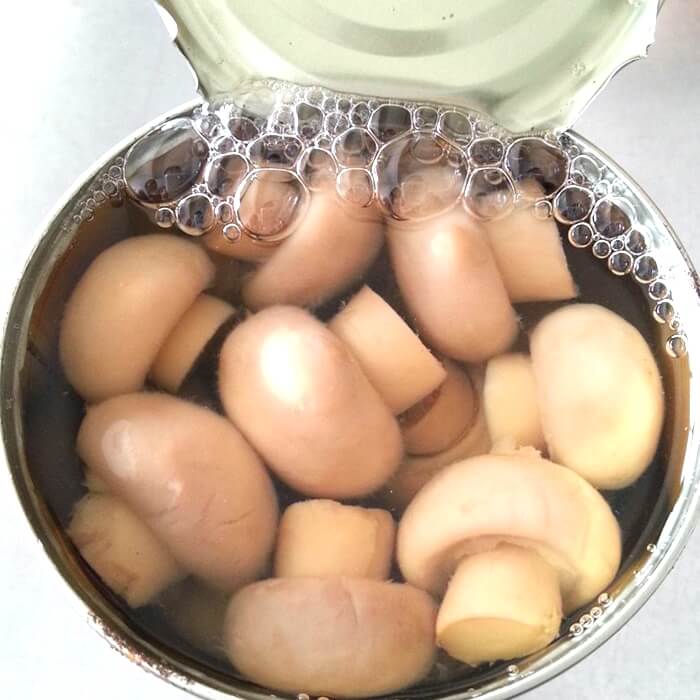 canned mushroom in China
